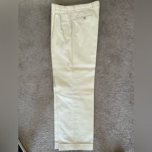 Dockers Men’s Classic Fit Pleated Chinos Pants - Cream/Stone - Size 34W